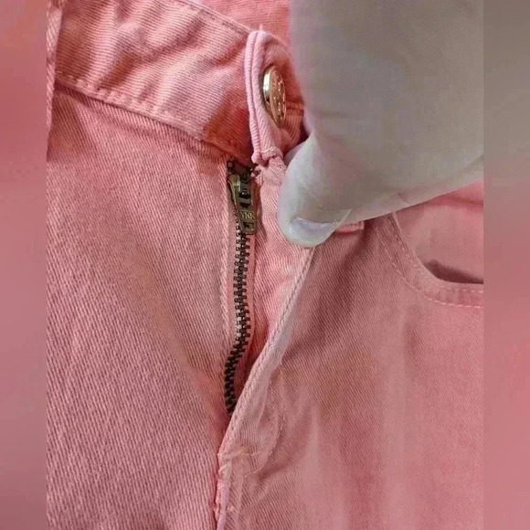 TORY BURCH Alexa Cropped Skinny Coral orange size 24 Stretch - Picture 6 of 15